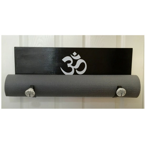 Yoga mat holder black yoga mat holder handmade by YogaWares