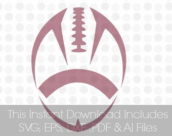Football Svg, svg football, SVG, Pdf, DXF, EPS, Ai, , Vinyl cutting file | Silhouette Cameo Designer Edition & Cricut Design Space,