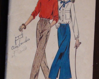 Vintage Misses' Skirt and Pants Patterns/ Patrons de jupe et de pantalon - 1970s