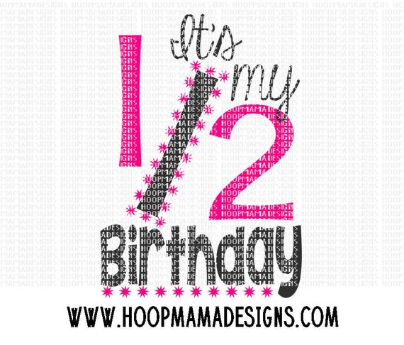 Download Items similar to Its My Half Birthday SVG DXF EPS and png ...