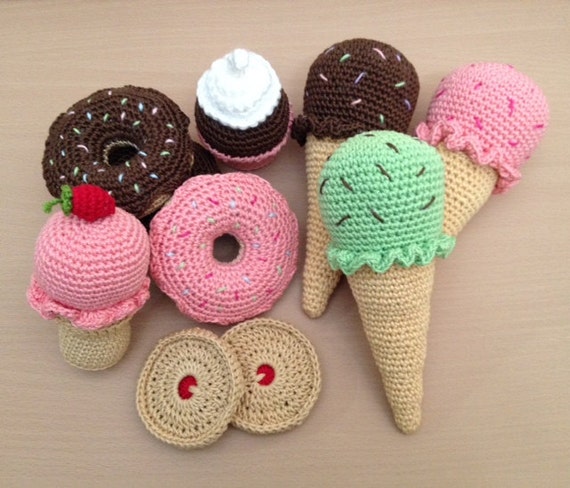 playfood crocheted amigurumi food