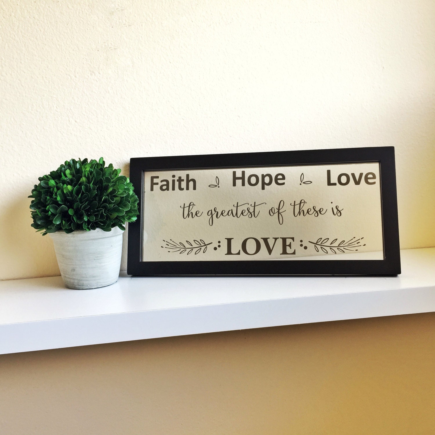 Faith Hope Love Wall Art Love Wall Art Love Home Decor