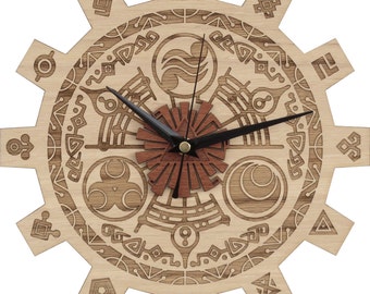 Zelda Clock in Wood - Gate of Time Clock