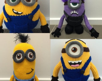 All Four Minion Knitting Patterns PDF