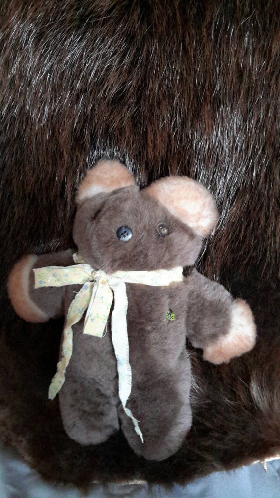 flat sheepskin teddy bear