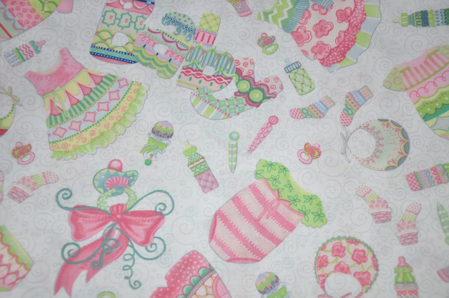 New One yard of Baby Girl Nursery 100% Cotton Quilt Fabric