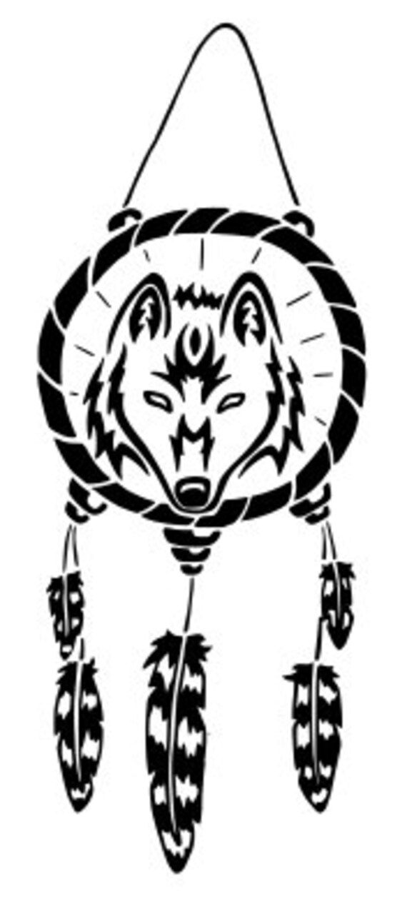 Wolf Dreamcatcher SVG