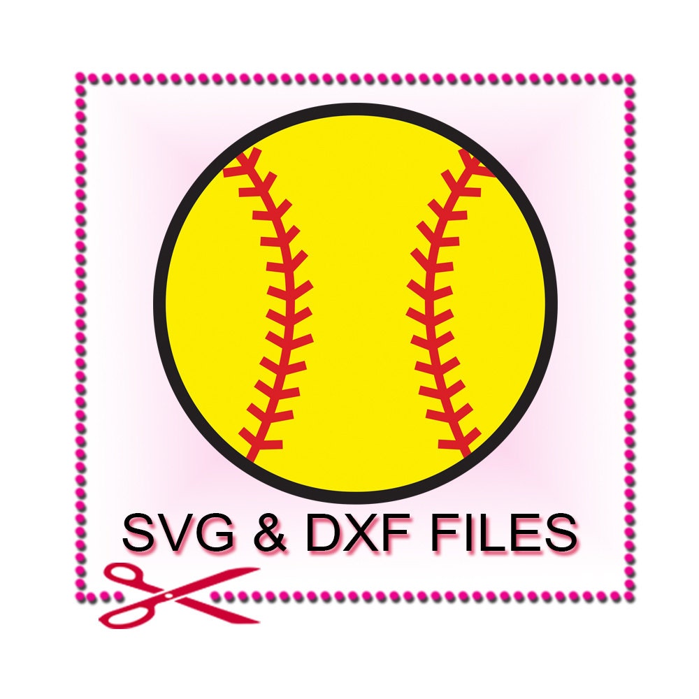 Softball SVG Files For Silhouette Studio and Cricut by SVGFILE
