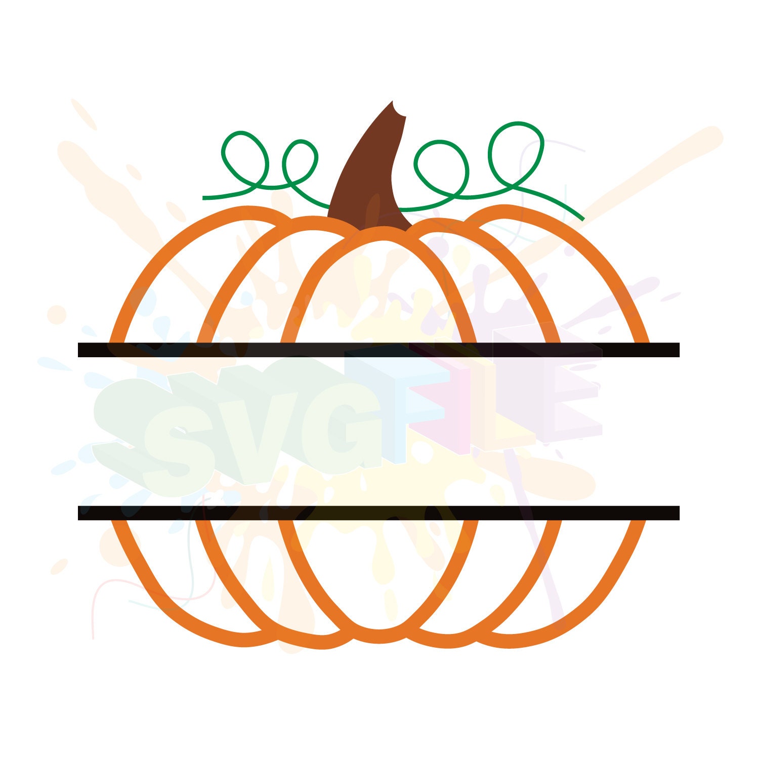 Download Pumpkin Monogram SVG Files for Cutting Cricut Fall Designs - SVG Files for Silhouette - Instant ...