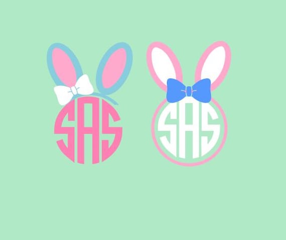 Bunny Ears Monogram Svg - 108+ File SVG PNG DXF EPS Free