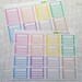 Blank Full Box // Half Box Checklists Sets of by bottledteadesigns