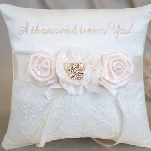 Creative Wedding Ring Bearer Pillows & by SewDelightfulPillows