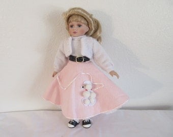 Vintage 1950's Porcelain Doll "Sandi" by Keepsake Porcelain Dolls