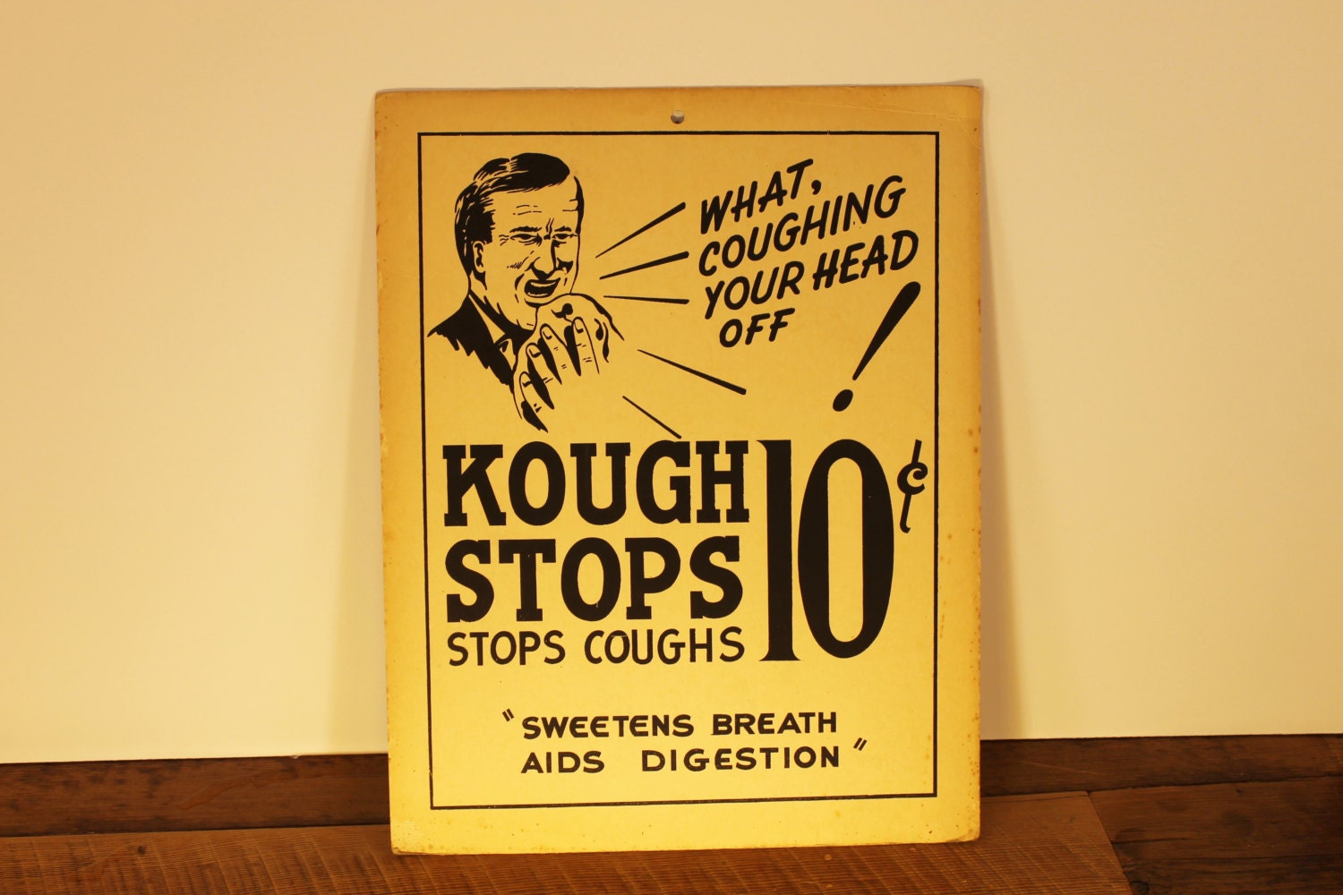 Vintage Advertising Cardboard Sign General Store Advertising