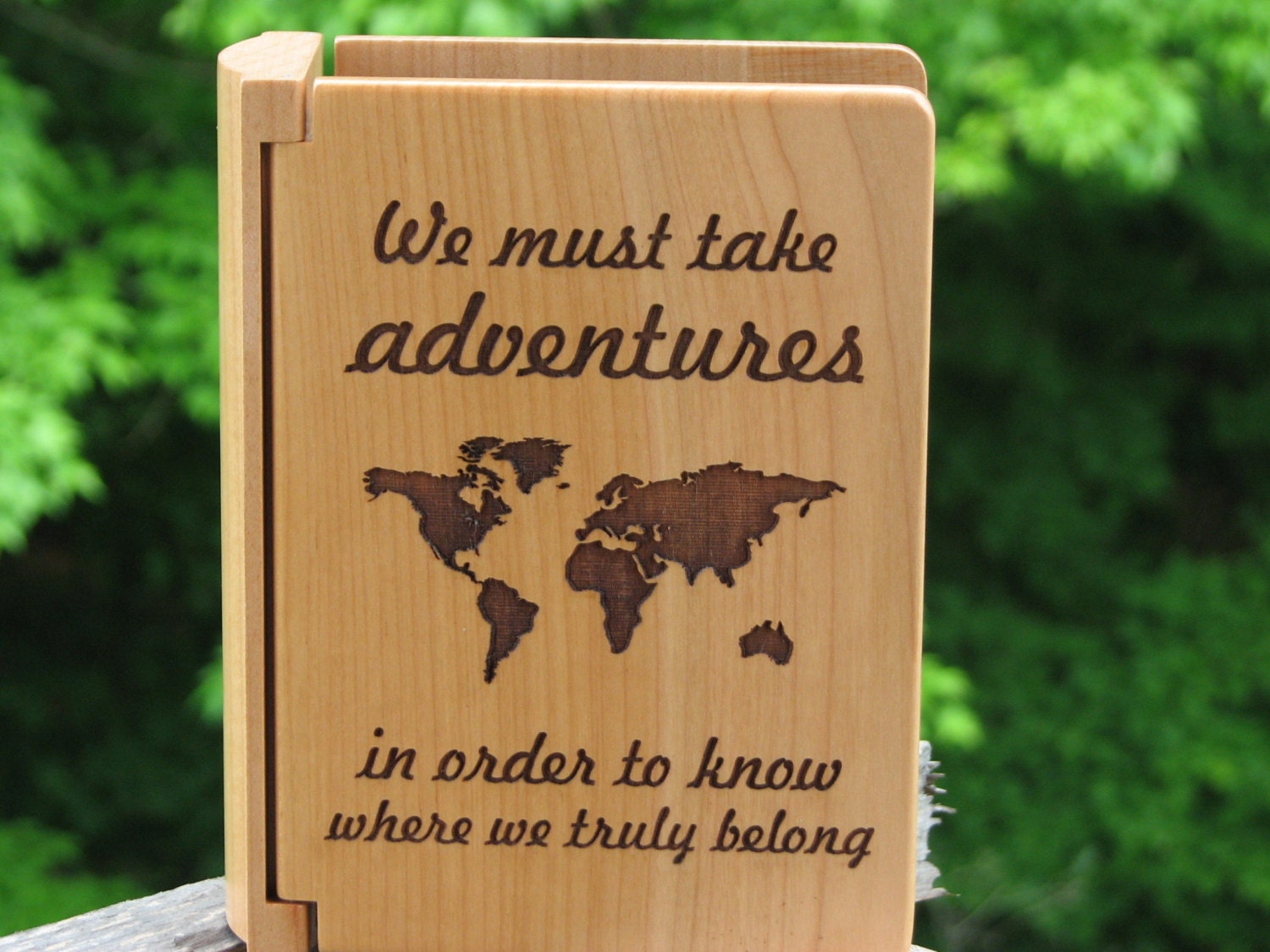 Laser Engraved Wood Photo Album Goodbye Gift Gift for