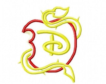 Descendants Applique/ Logo Embroidery Design, 4x4, 5x7, 6x10 Hoop, Instant Download