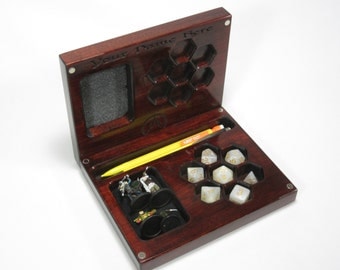 The Player's Vault V2, Accessory Holder, Dice, Dice Box, Dice Case, Dice Tray, DND, D20, Dungeons and Dragons, RPG, Pathfinder, Miniatures