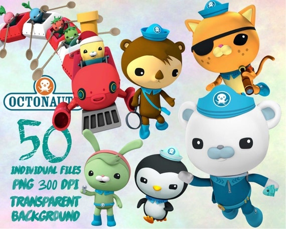 Octonauts Clipart PNG transparent-300dpi-party-printable