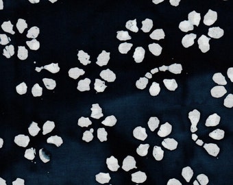 Batik 100% Cotton Fabric - Black White # 1