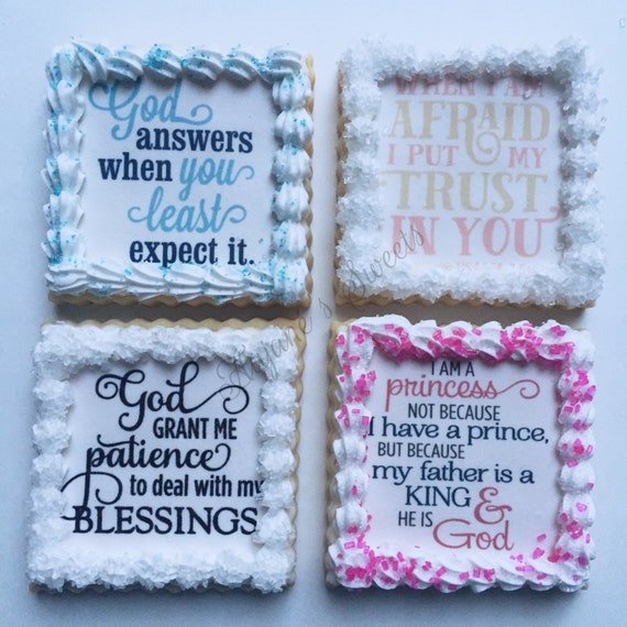 Christian Scripture Sugar Cookies Sugar by AujanesSweetsLLC
