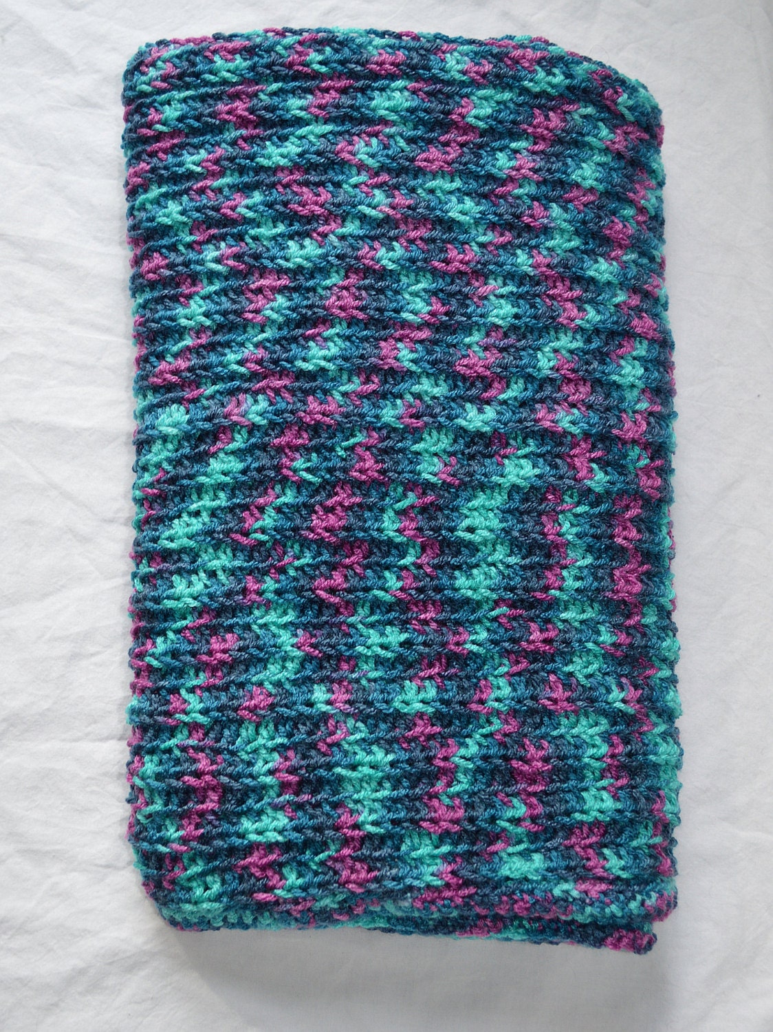 Variegated Baby Blanket Purple Baby Blanket by CupeycakeCreations