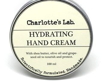 Hydrating Hand Cream | Shea Butter Hand Cream Moisturiser | Natural Hand Cream | Charlotte's Lab | Dry hands