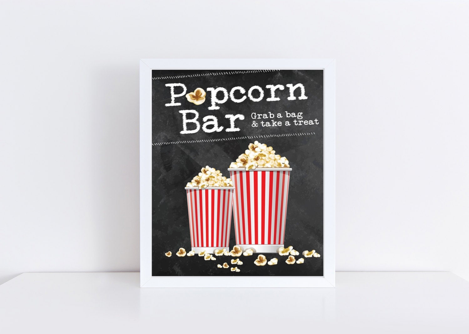Crafty image with popcorn sign printable Mesmerizing image within popcorn sign printable