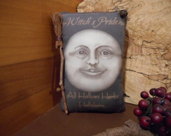 Halloween Pillow Tuck: Primitive Rustic Halloween Americana Pillow Tuck.