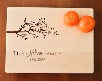 Personalized Cutting Board - Engraved Cutting Board, Custom Personalized Wedding Gift, Housewarming Gift, Anniversary, Couple Cutting Board