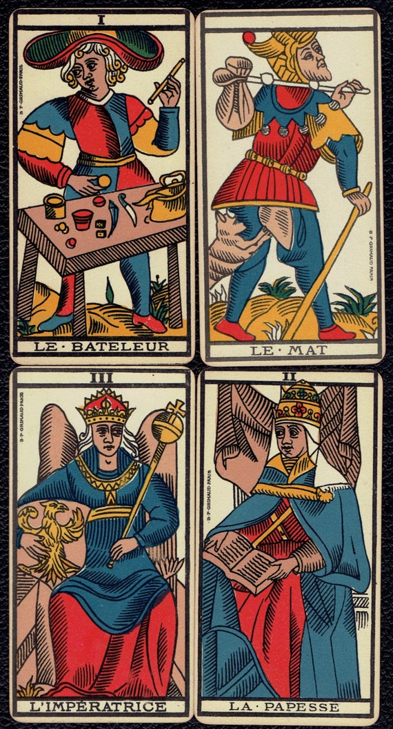 27. Ancien Tarot de Marseille Tarot Deck 1930 by UpOnHill61