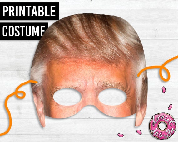 Printable Donald Trump Mask // Halloween // Costume DIY