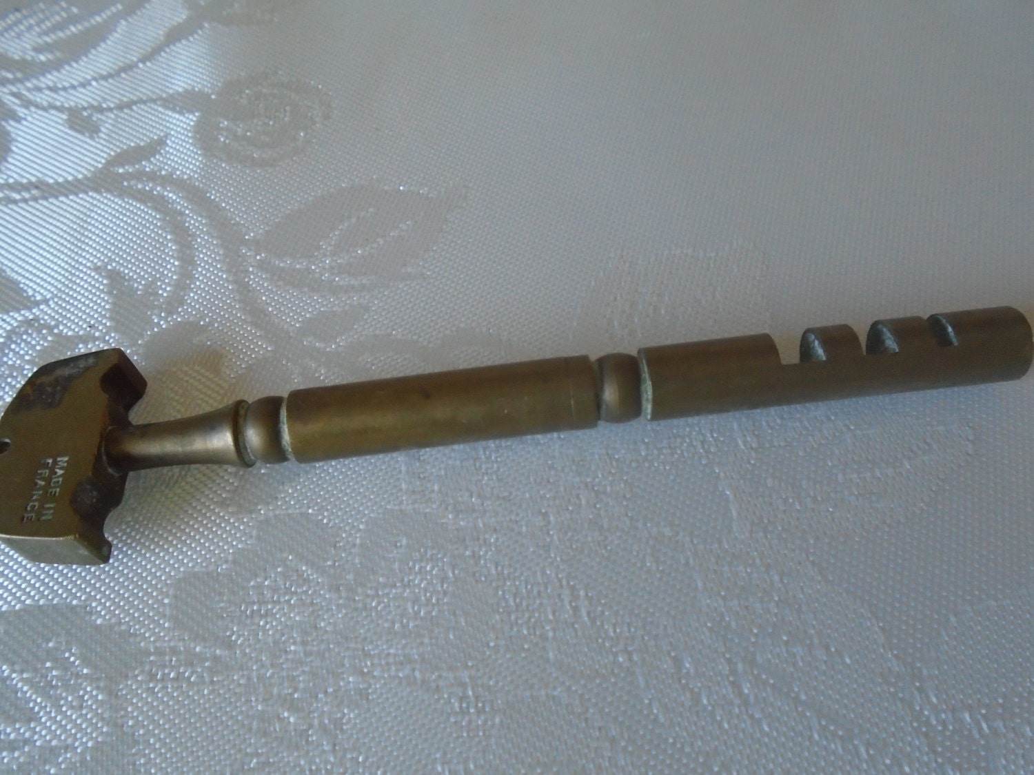 vintage brass glass cutting tool
