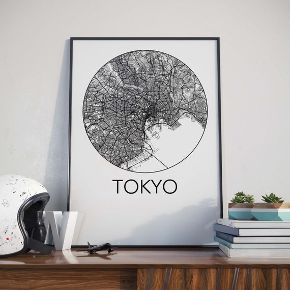 Tokyo, Japan Minimalist City Map Print