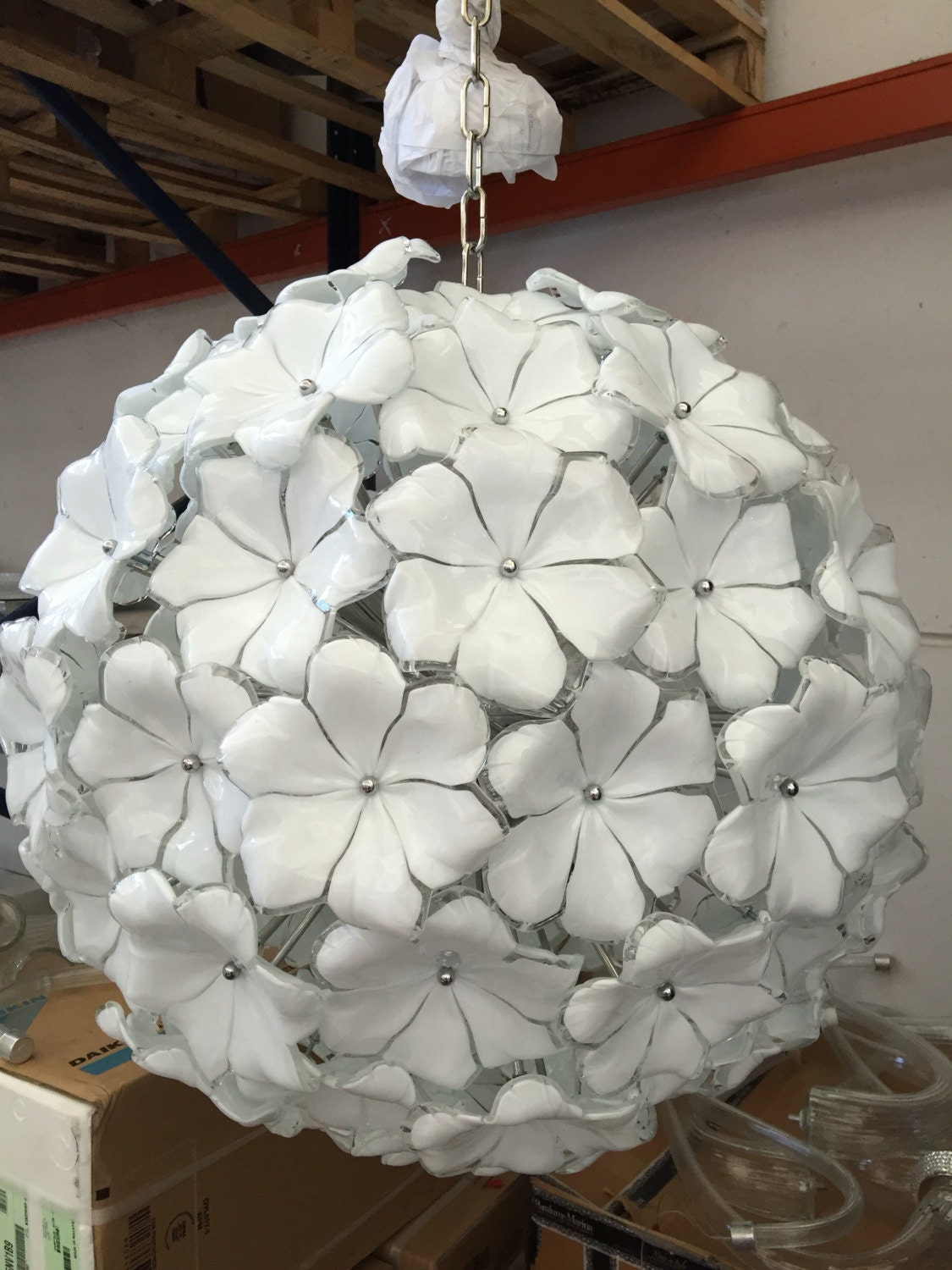Lampadario sputnik vetro murano tipo mazzega di italianlightdesign