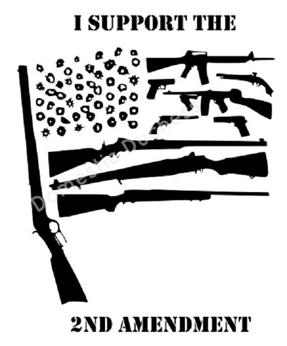 Download Second Amendment Gun Flag// SVG Files//Guns//Flag//American