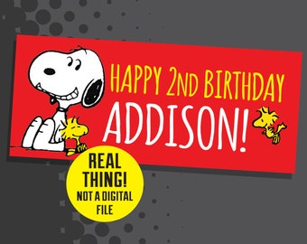 Snoopy Birthday Banner - Snoopy Birthday
