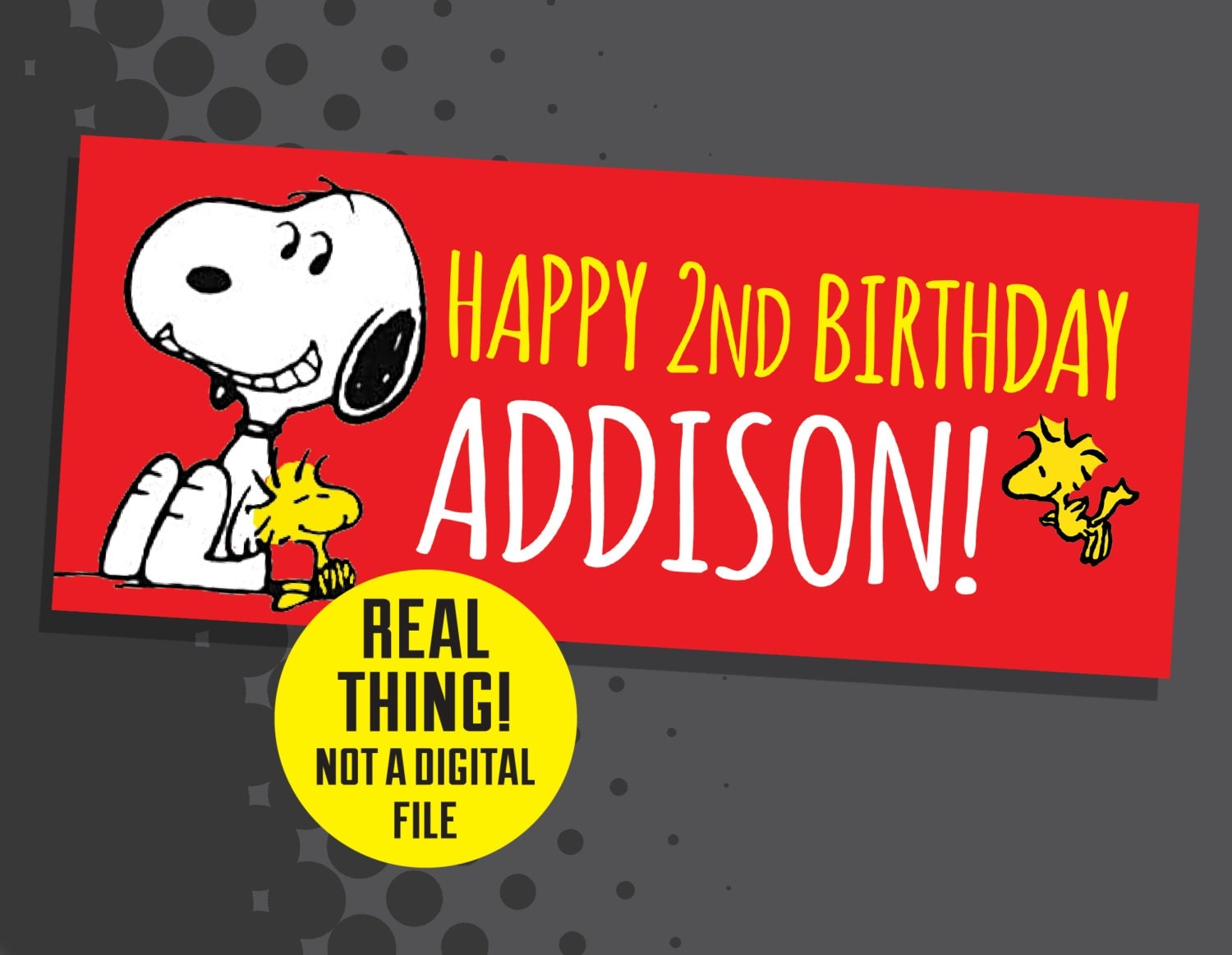 Snoopy Birthday Banner Snoopy Birthday