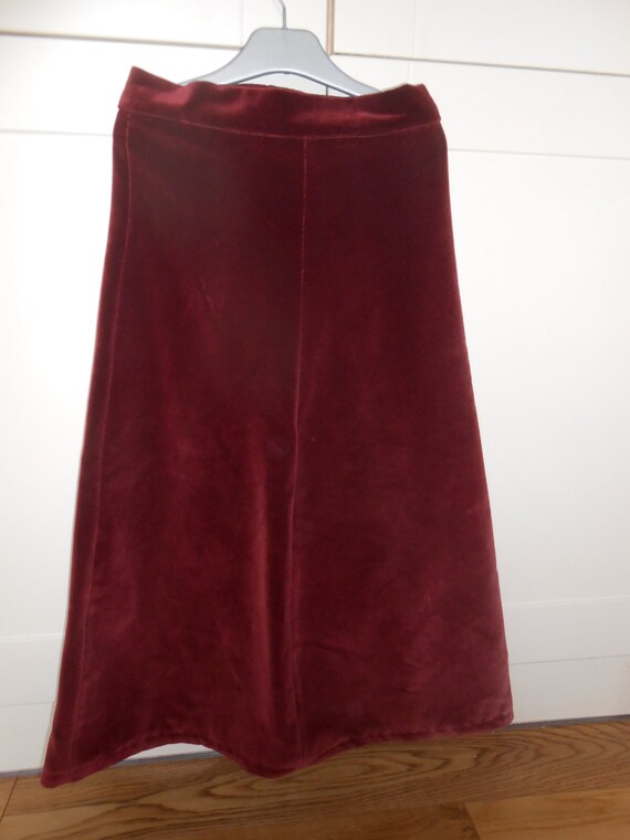 burgundy velvet skirt edwardian style skirt mary poppins burgundy velvet skirt edwardian style skirt mary poppins