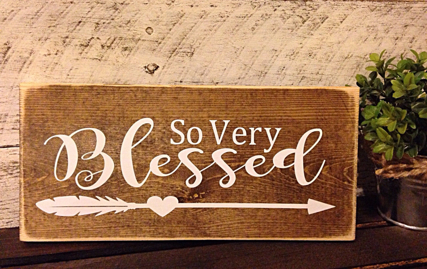 Blessed sign blessed wooden sign wedding sign wedding