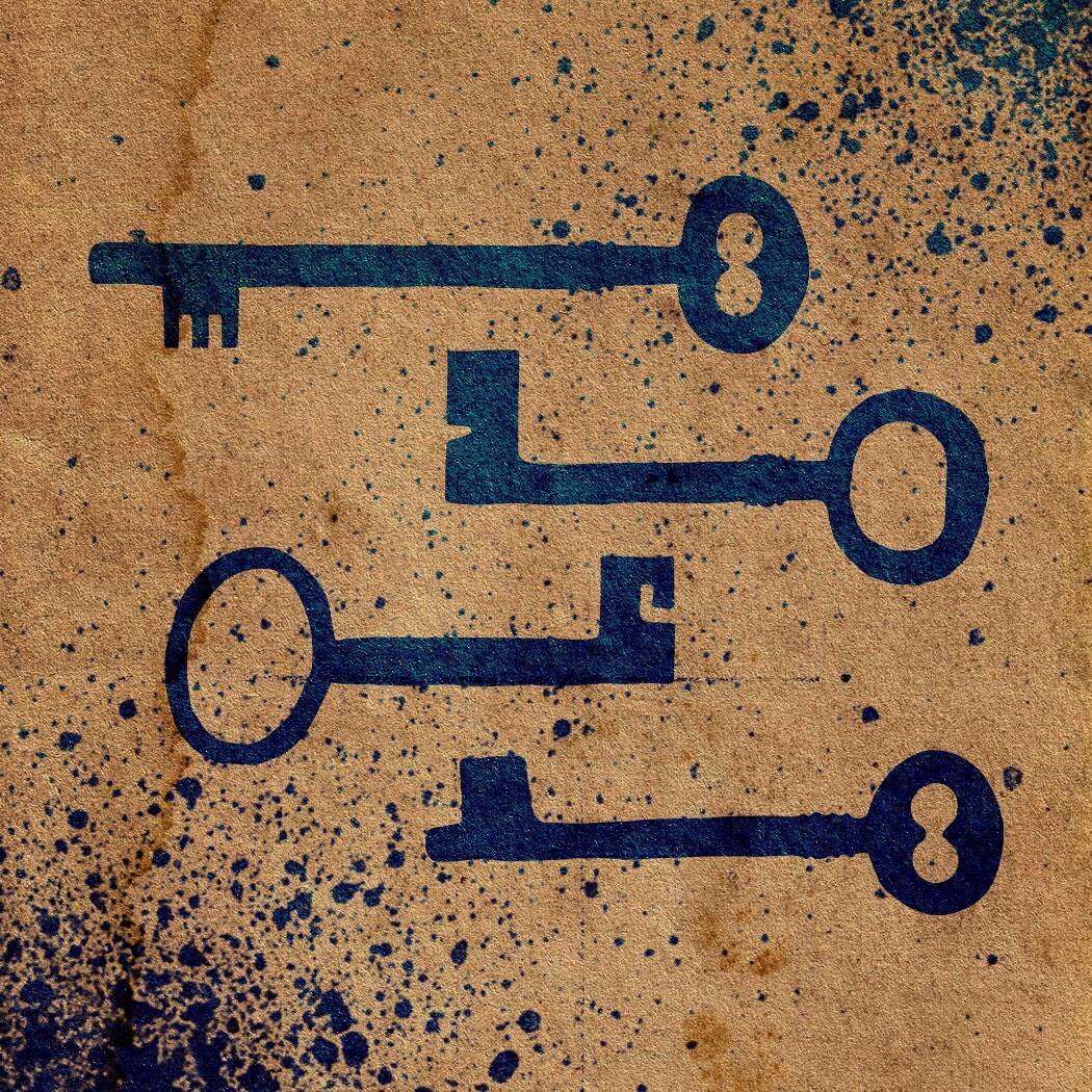 Skeleton Key Stencil