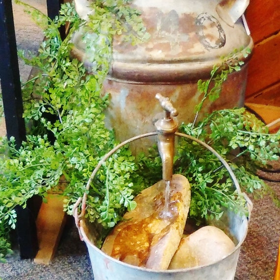 Items similar to Repurposed (Vintage Milk Jug) Water Fountain on Etsy
