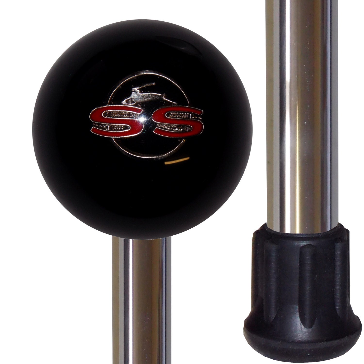 Impala SS Black Shift Knob Handle Polished Aluminum Custom