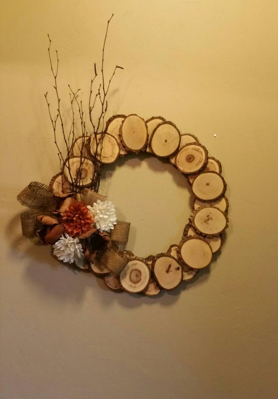 Rustic woodsy cabin wreath Autumn wreath thanksgiving