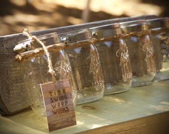 Mason Jar Wall Organizer