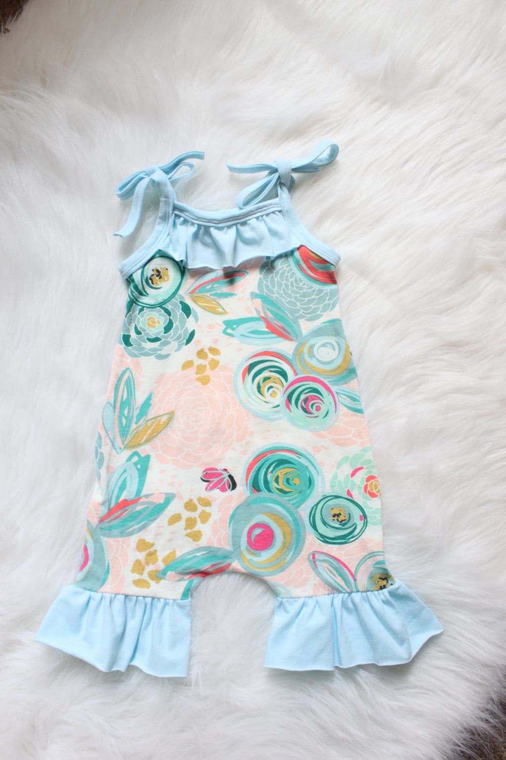 Summer Baby Girl Clothes / Baby Sunsuit / Unique Baby Girl