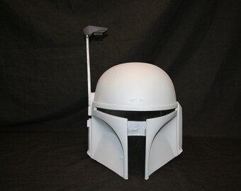 Mandalorian Mando Jango Fett Style Plastic Resin Helmet/Bucket Fan-Made Prop 1:1 Scale Cosplay Comic Con Cosplay LARP Ready