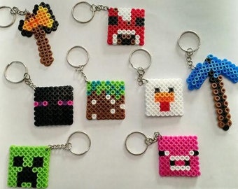 Minecraft party pack of 8 keychains