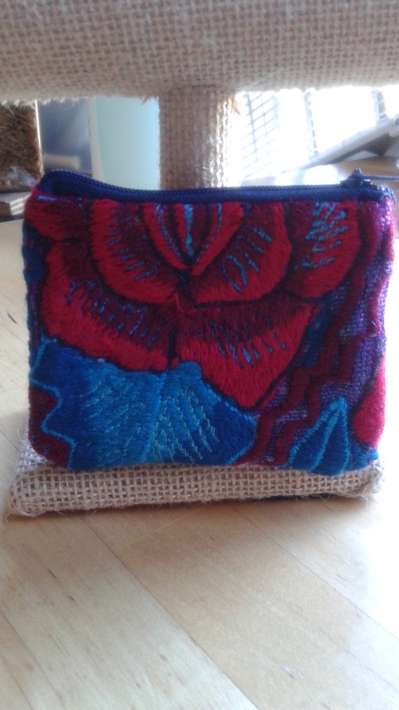 Embroidered Coin Purse Handmade