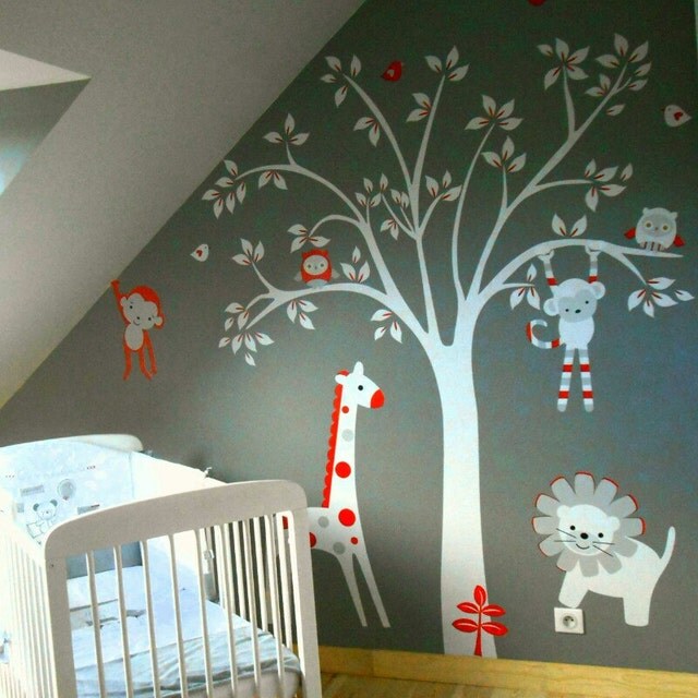 Nursery Wall Decals Nursery Animal Wall by NurseryDecals4You