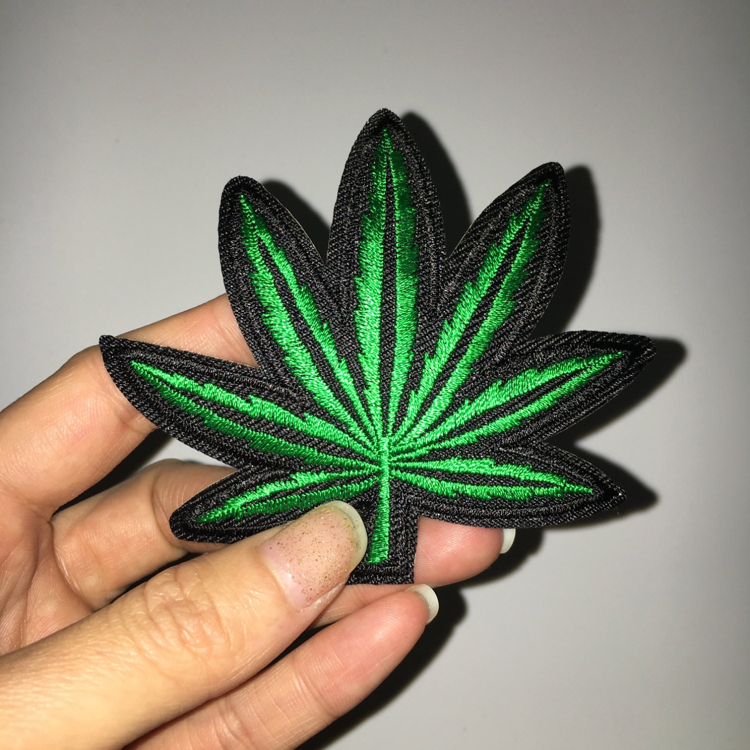 Weed Patch Marijuana Embroidered Cannabis punk by prefectlift